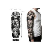 medink tattoo 2 Hafta kalıcı görmedim duymadım bilmiyorum Tam Kol Kaplama Geçici Dövme Sticker Tattoo