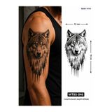 medink tattoo 2 Hafta kalıcı Kurt model Geçici Dövme Sticker Tattoo