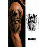 medink tattoo 2 Hafta kalıcı Melek ve kılıç model Geçici Dövme Sticker Tattoo