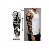 medink tattoo 2 Hafta kalıcı The Godfather ve Scarface Realistic Görünüm Kol Bacak Geçici Dövme Tattoo Sticker