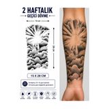 medink tattoo Bulut yarım kol geçici dövme sticker yapıştırma dövme