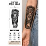 medink tattoo Gerçekci Aslan Geçici Kol Bacak Geçici Sticker Yapıştırma Dövme