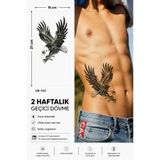 medink tattoo Gerçekci Geçici Dövme Tattoo Kartal Desenli Dövme geçici Etiket Kadın Erkek Kol Bacak