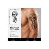 medink tattoo Gerçekci Geçici Dünya Desenli Dövme Yapıştırma Etiket Kadın Erkek Kol Bacak