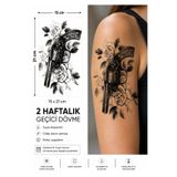 medink tattoo Gerçekci Geçici Gül Desenli Dövme Etiket Kadın Erkek Kol Bacak sticker yapıştırma