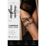 medink tattoo Gerçekci Geçici Jartiyer Silah Dantelli Dövme Yapıştırma Etiket Kadın Kol Bacak