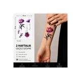 medink tattoo Gerçekci Geçici Renkli Çiçek Karışık Dövme Yapıştırma Etiket Kadın Erkek Kol Bacak