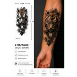medink tattoo Gerçekçi Kaplan Realistic Model Geçici Kol Bacak Geçici Sticker Yapıştırma Dövme