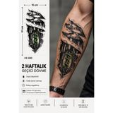 medink tattoo Gerçekci Makine Dövme geçici Etiket Kadın Erkek Kol Bacak Sticker Yapıştırma