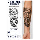 medink tattoo Gerçekçi Memonto Mori ve Kuşlar Model Geçici Kol Bacak Geçici Sticker Yapıştırma Dövme