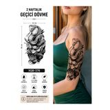 medink tattoo Gerçekci Yılan Geçici Kol Bacak Geçici Sticker Yapıştırma Dövme