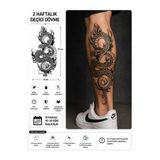 medink tattoo Gerçekçi Yılan Model Geçici Kol Bacak Geçici Sticker Yapıştırma Dövme