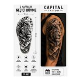 medink tattoo Tattoo Gerçekçi 3D Aslan Realistic Model Geçici Kol Bacak Geçici Sticker Yapıştırma Dövme