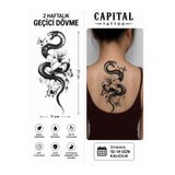 medink tattoo Tattoo Gerçekci Dövme Yılan Çiçek ve Kelebek Desenli Dövme Etiket Kadın Erkek Kol Bacak