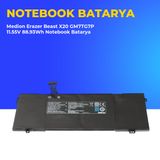 medion Erazer Beast X20 GM7TG7P 11.55V 88.93Wh Notebook Batarya Bilgisayar Yedek Parça UMBMEDIONER2D8D
