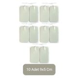 MediPal 10 Adet 9x5 Cm Universal Büyük Boy Kablolu Tens Pedi - Tens Elektrot Pedi - Yedek Tens Elektrodu