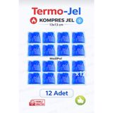 MediPal 12 Adet 13x13 Cm Termojel - Soğutucu Isıtıcı Kompres Jel - Buz Paketi - Cold Pack