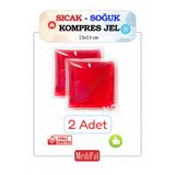 MediPal 2 Adet Termojel - Kırmızı - Cold Pack - Buz Paketi - Sıcak Soğuk Kompres Jel
