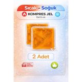 MediPal 2 Adet Turuncu Termojel - Cold Pack - Buz Paketi - Sıcak Soğuk Kompres Jel