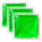 Medipal 3 Adet Termojel - Yeşil - Sıcak Soğuk Kompres Jel - Çok Amaçlı Termojel - Cold Pack - 13x13 cm