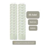 MediPal 48 Adet 9x5 Cm Universal Büyük Boy Kablolu Tens Pedi - Tens Elektrot Pedi - Yedek Tens Elektrodu