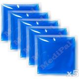 Medipal 5 Adet Termojel - Mavi - Sıcak Soğuk Kompres Jel - Çok Amaçlı Termojel - Cold Pack - 13x13 cm