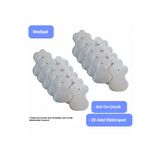 MediPal Tens Pedi - 20 Adet 8x5 Cm Çıtçıtlı Elektroped - Yedek Ped - Tens Elektrot - Tens Elektrodu