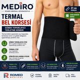 Mediro Bedensiz Siyah Bel Ve Göbek Terletme ve Zayıflama Korsesi 27 Cm Eninde