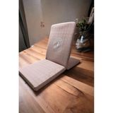 Meditasyon Sandalyesi, Backjack, Sırt Destekli Yer Minderi, Ohm Baskılı Meditasyon Sandalyesi (Gül Kurusu)