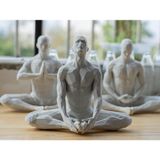 Meditasyon Yapan Adamlar Modern hediyelik dekoratif obje figür 15 cm