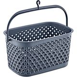 Mediterian 3 Litre Mandal Sepeti, Pratik ve Güçlü Erişim, Plastik, Gri, TR - Acorn