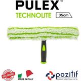 Mediterian 35 cm Cam Temizleme Aparatı, Mikrotiger Peluş ve Tutamakli, İthal Ürün - Antrasit - T10