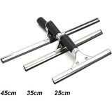Mediterian 3'lü Cam Silecek Seti, 45cm+35cm+25cm, yüksek kalite, dayanıklı ve şeffaf temizleme aparatı - Turuncu - Standart