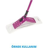 Mediterian 40cm Ev Tipi Mop Yedek, Temizlik Kolaylığı İçin Uygun ve Dayanıklı, Pembe - Altın