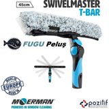 Mediterian 45 cm peluş cam silme aparatı, ergonomik tutmaç, pratik temizlik, ithal ürün
