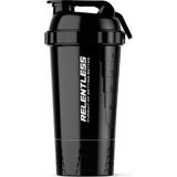 Mediterian 500ml Siyah Sağlam ve Şık Spor Şişesi - Beyaz
