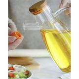 Mediterian 900 ml Cam Yağdanlık ve Sirkelik, şık ve dayanıklı mutfak gereci, kahverengi renk - Şeffaf