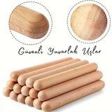 Mediterian Ahşap Ritim Çubuğu Çift 30cm, Müzik ve Perküsyon, Paket 2li, 2+ Yaş - 01P-Pembe