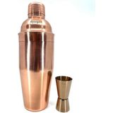 Mediterian Bakır Kokteyl Shaker Seti, 700 Ml, 2 Parça, Şık ve Kullanışlı Tasarım - Altın