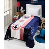 Mediterian Çok Renkli, 160x220 cm Yumuşak ve Sıcak Polyester Battaniye