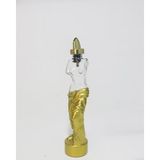 Mediterian Degrade cam şişe, yağdanlık ve sosluk seti, şık altın tasarım, 220 ml - Gold - 1 lt