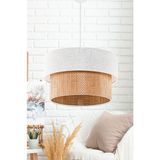 Mediterian Doğal Hasır Sarkıt Avize, Şık ve Modern Dekorasyon İçin 25x30 cm - 1 - Ahşap