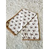 Mediterian Fitilli Tek Katlı Mickey Mouse Bebek Kundak Battaniye - 30 x 40 cm - --