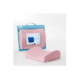 MEDITERIAN Fom Bels Visco Bel Destek Yastık, Visco Minder, Sırt Bel Ağrı Yastık, Ortopedik, 40x34x12, Pembe