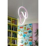 Mediterian Imza Model Tekli Modern Sarkıt LED Beyaz Işık Ultra Power LED Avize Salon Mutfak Oda Hol Ledli Aviz - 1 - Ahşap