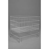 Mediterian Katlanabilir 60x80x80 cm Metal Sepet, Şık ve Pratik Saklama Çözümü - Acorn