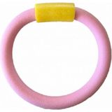 Mediterian Kilitli Deniz ve Havuz Makarnası - Pembe-Sarı (Kilidi 22 Cm) - 0 - 3 Yaş - Açık Pembe