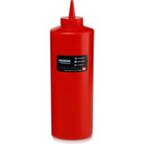 Mediterian Kırmızı 950 ml Sos Şişesi, Kapaklı, Ketçap ve Mayonez İçin Uygun Paket - 1 lt