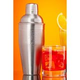 Mediterian Komple Çelik 700 ml Shaker Kokteyl Karıştırıcı Hazırlama Kabı Bardağı - Gri