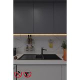 Mediterian Krom yapışkanlı 2'li banyo düzenleyici raf ve sabunluk seti, 220 ml, 3 parça - Ahşap - 1 lt